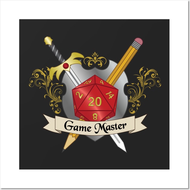 Game Master Crest Wall Art by NashSketches